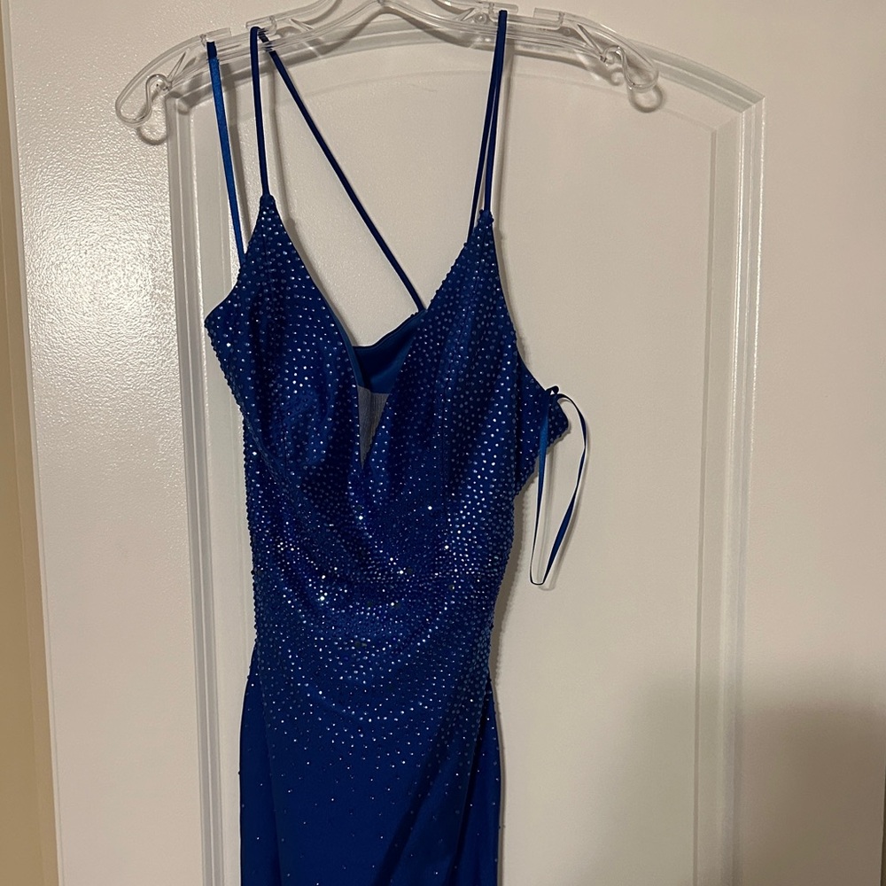 Elegant Blue Mini Dress
